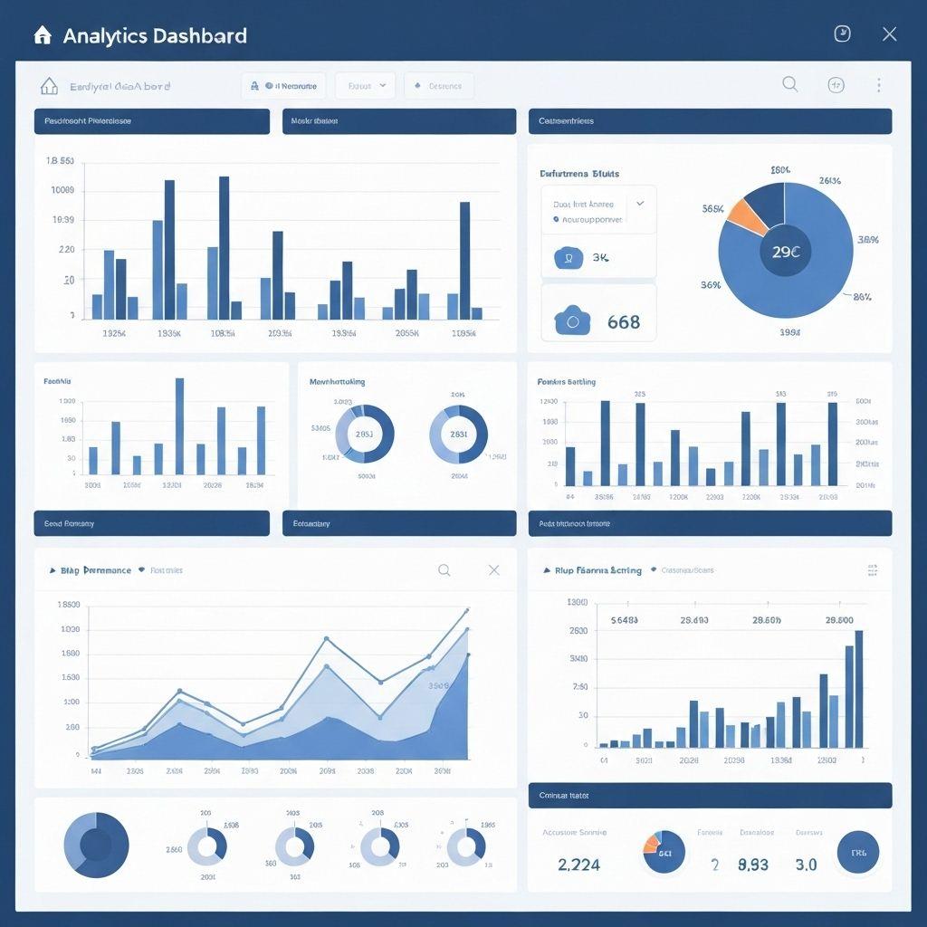 Analytics module interface showing real-time dashboards for spend, lead times, supplier performance, and margins.